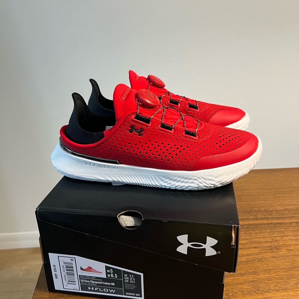 Under Armour Flow Red and Black Sneakers